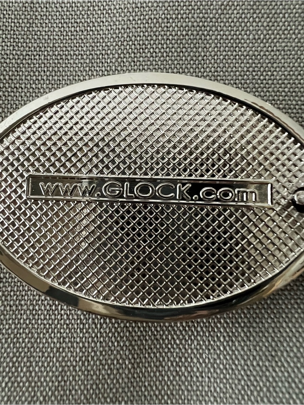 Glock Perfection Black Silver-Tone Metal Keychain Key Ring - Picture 3 of 5
